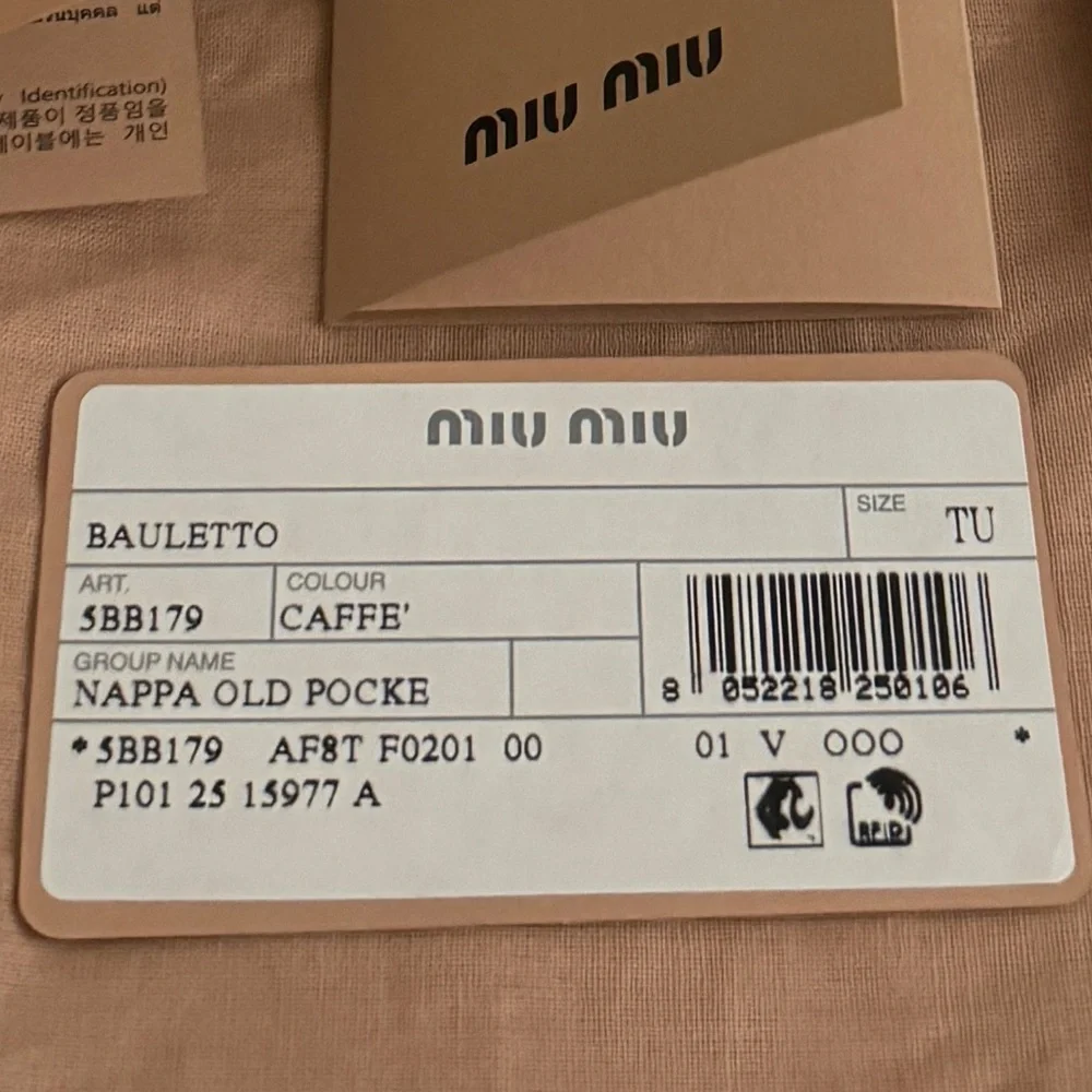 Miu Miu Pocket Nappa Leather Top-Handle Bag - Picture 10 of 10